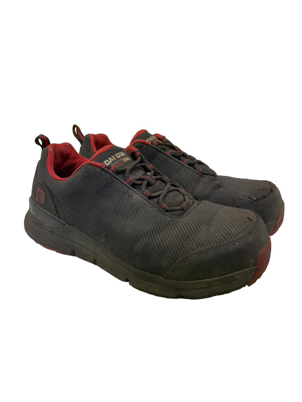 DAKOTA Men's 2410 CTCP Quad Comfort Anti Slip Safety Shoes Black Red Size 10.5M